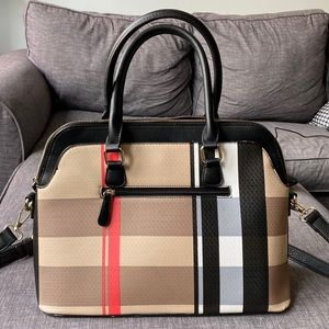 Large Multicolor Vegan Leather Bag